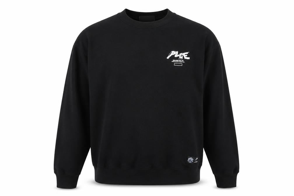 PLCE Men's Black 2XL Cotton Crew Neck Pull On Sweatshirt