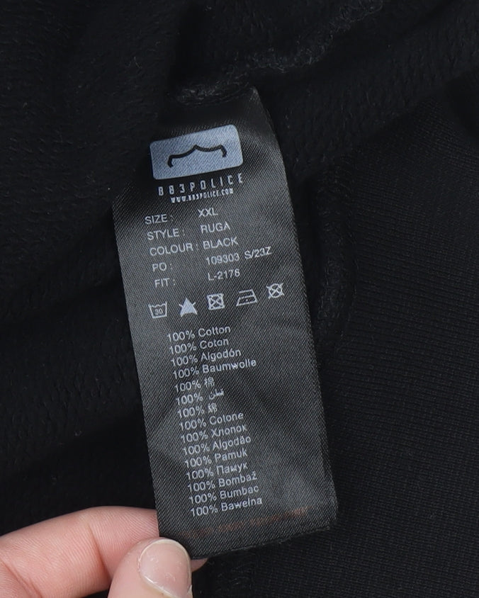 PLCE Men's Black 2XL Cotton Crew Neck Pull On Sweatshirt