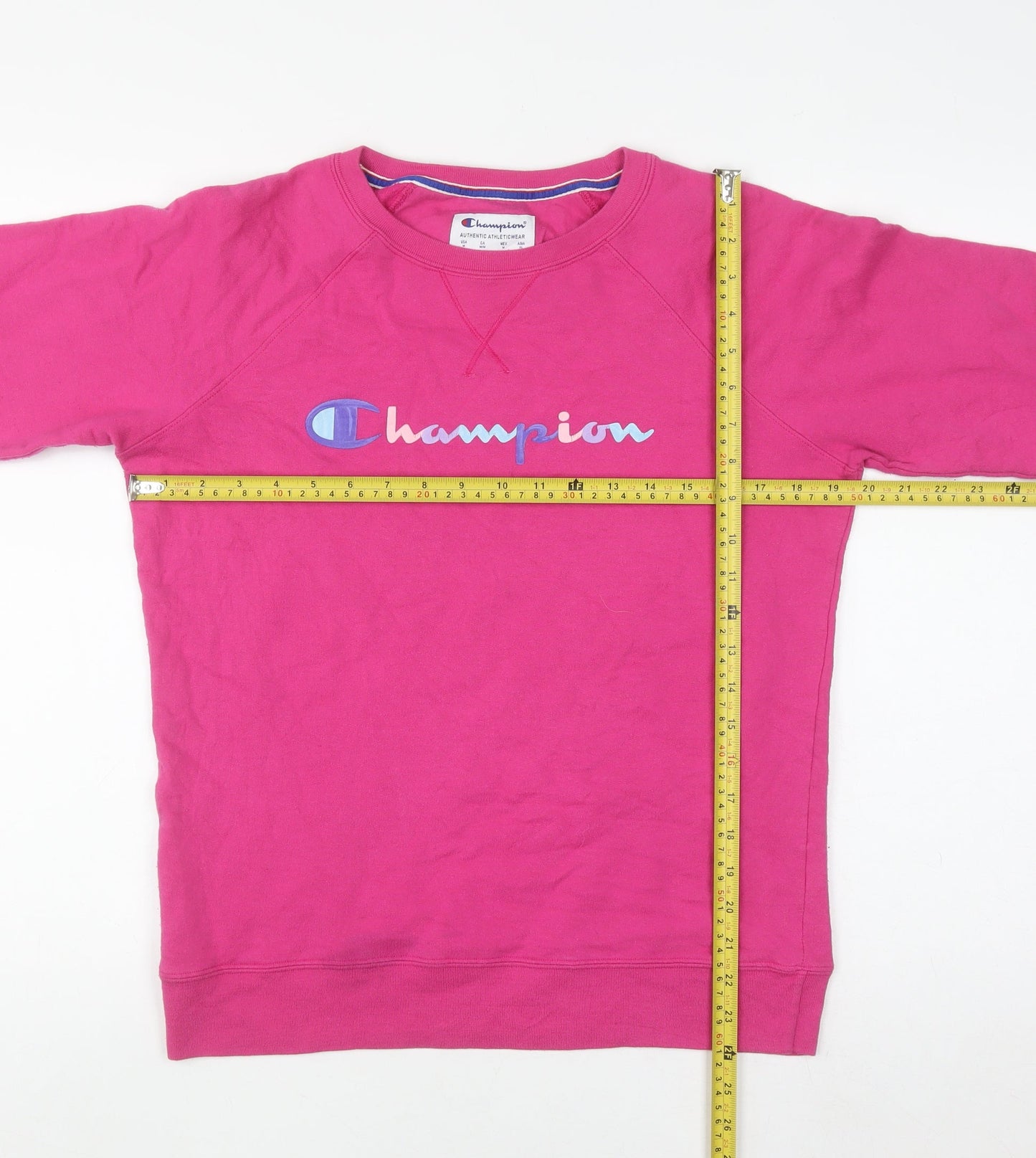 Champion Women's Pink Crew Neck Pullover Sweatshirt Size M