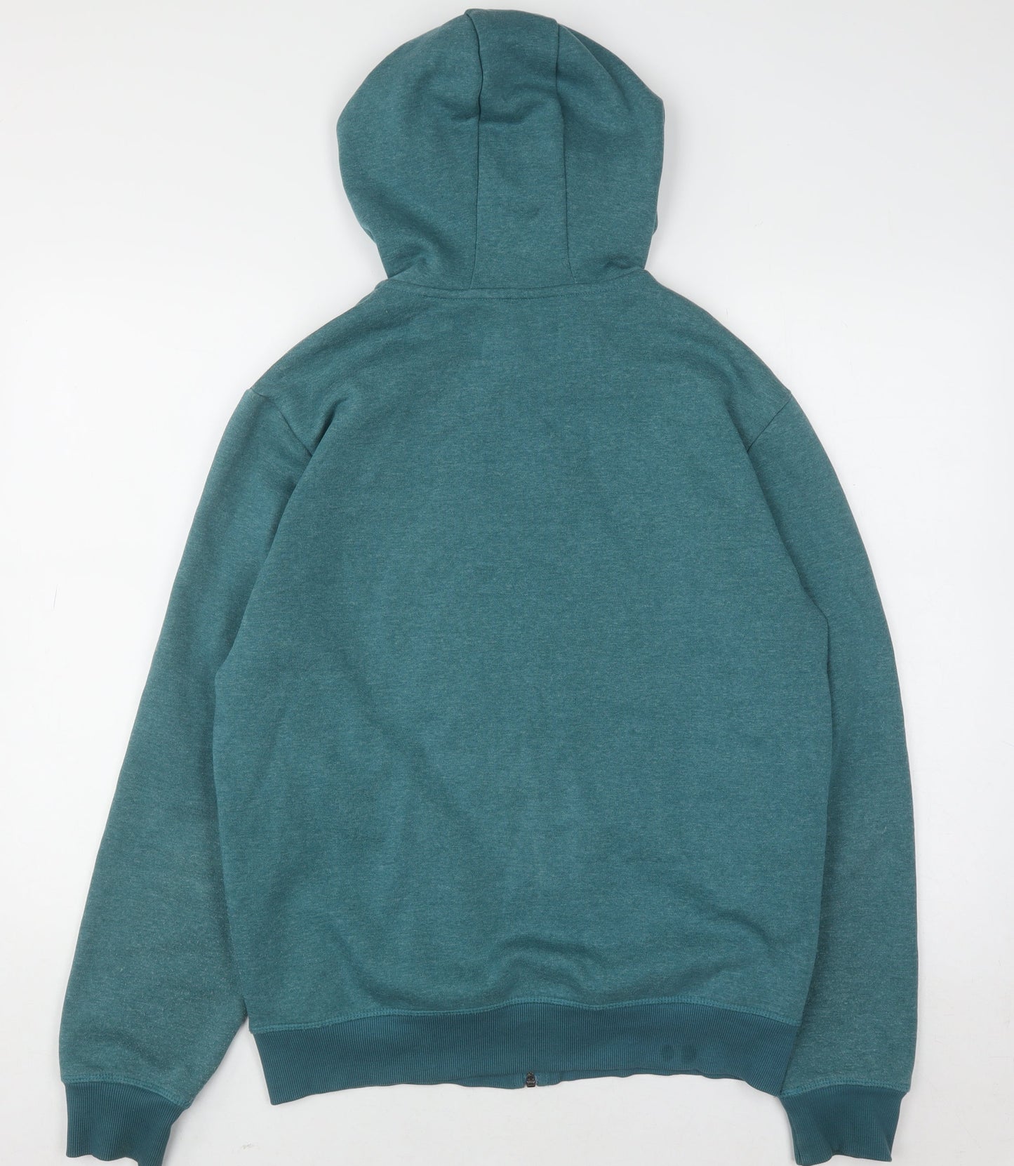 Original Penguin Womens Teal Full Zip Hoodie Size M Cotton Blend