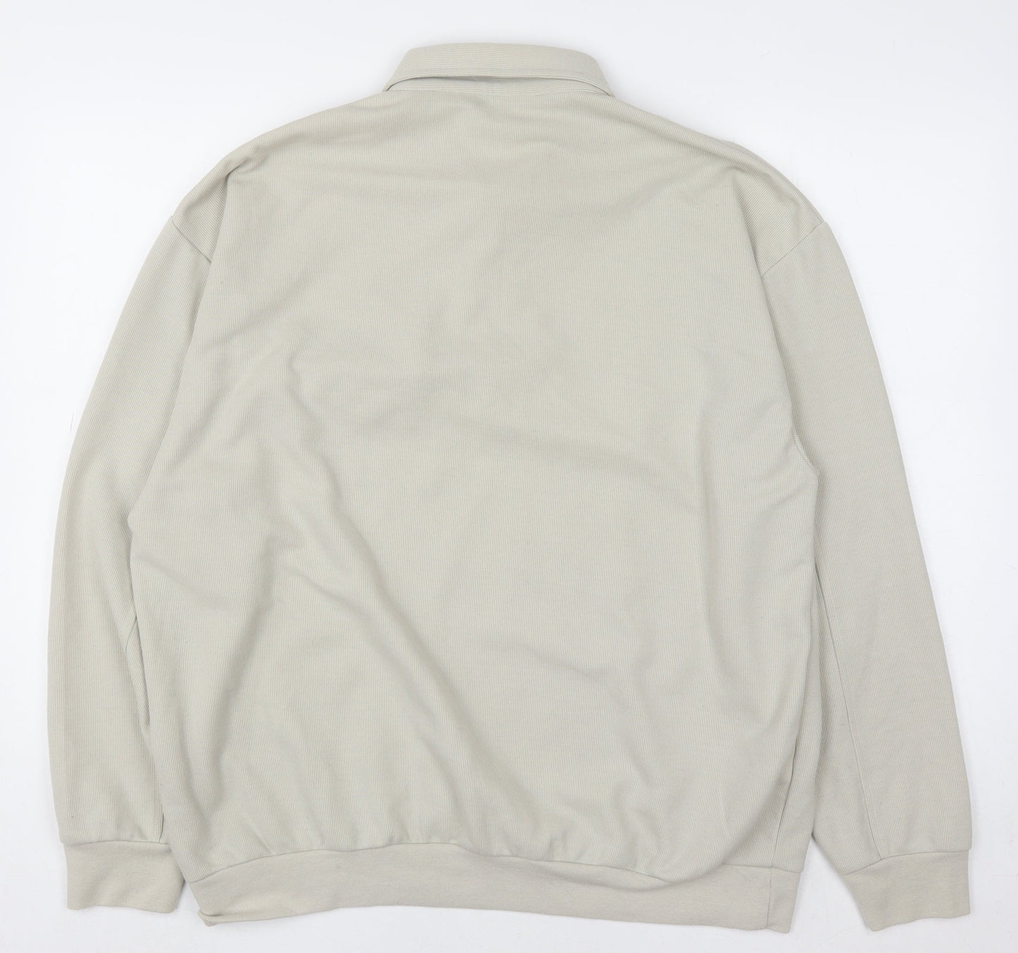 Essentials Men's Beige Classic L Henley Sweatshirt Long Sleeve