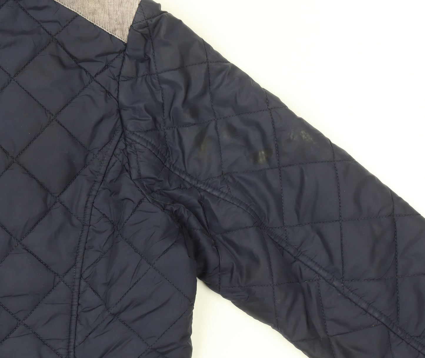 Harvey & Jones Women's Blue Quilted Mid-Length Jacket Size 10