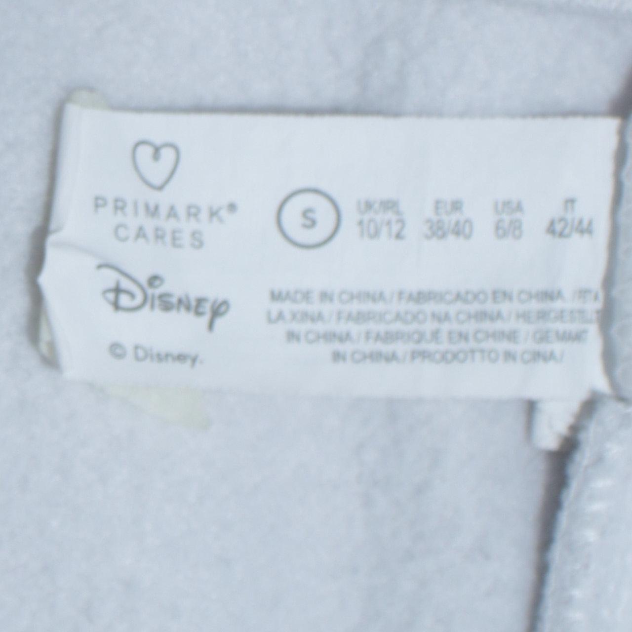 Disney Primark Women White Mickey & Friends Hoodie Size S 10/12