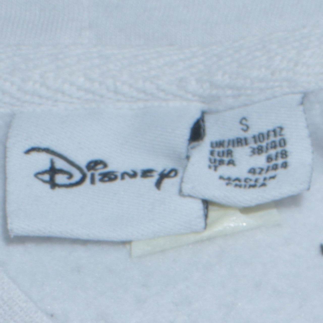Disney Primark Women White Mickey & Friends Hoodie Size S 10/12