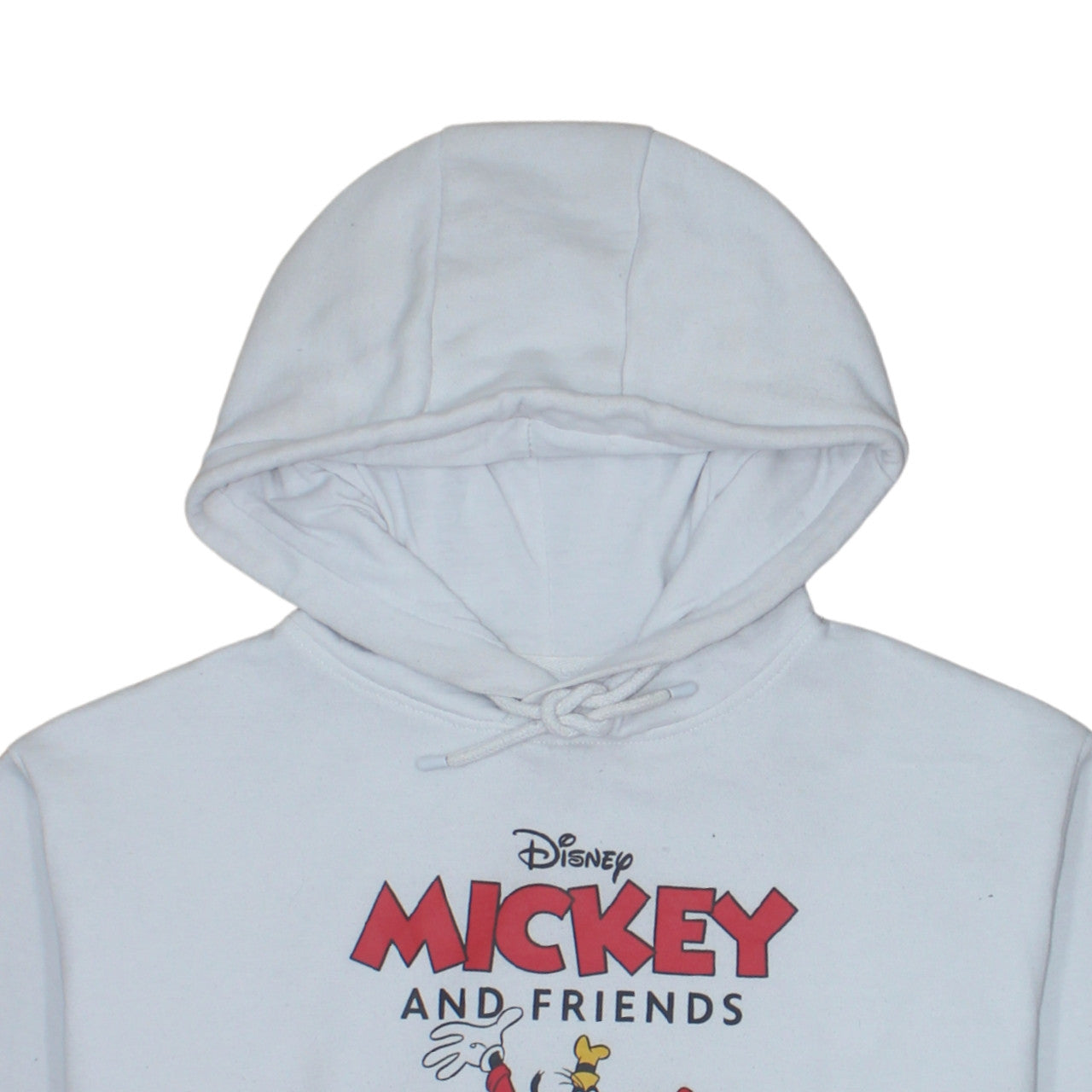 Disney Primark Women White Mickey & Friends Hoodie Size S 10/12