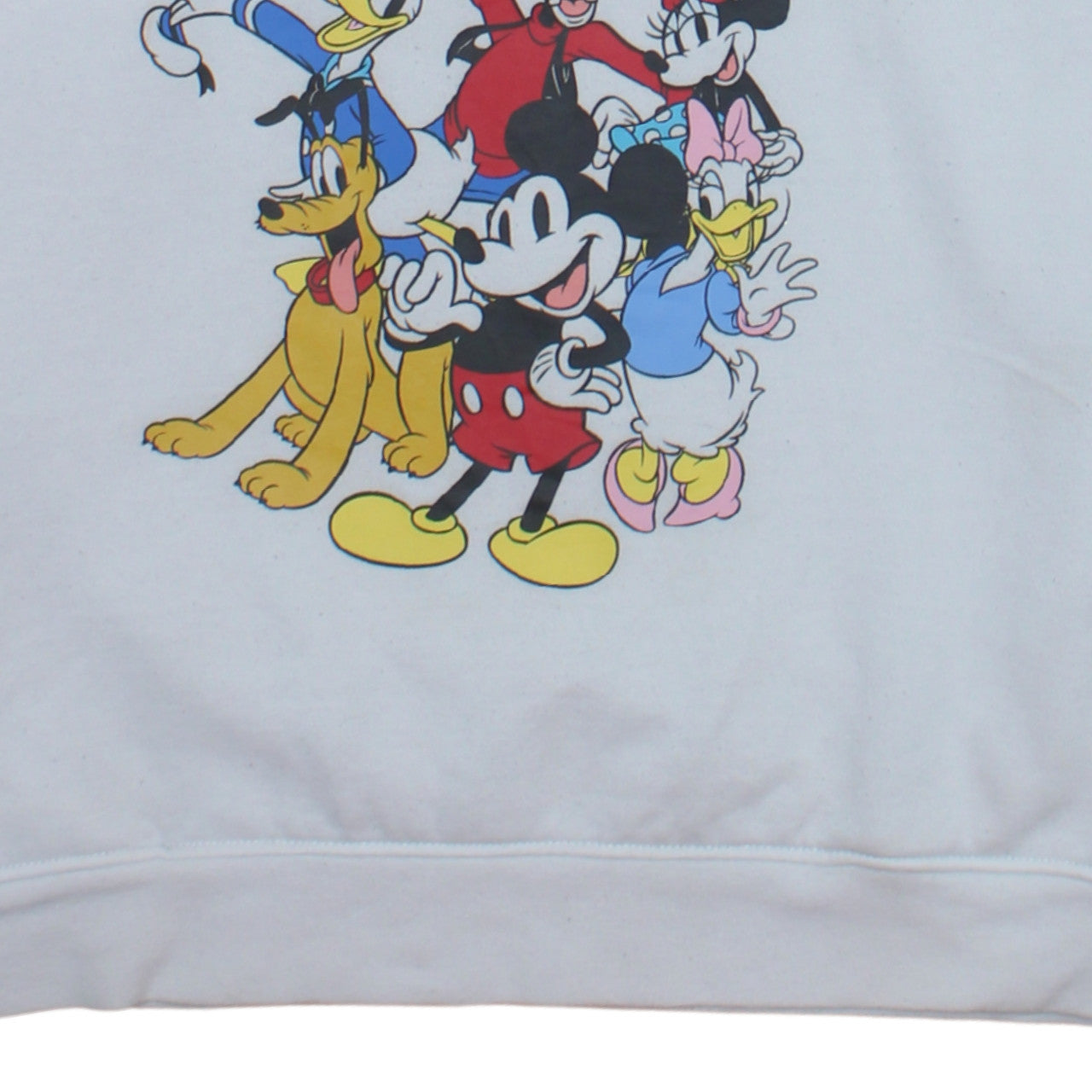 Disney Primark Women White Mickey & Friends Hoodie Size S 10/12