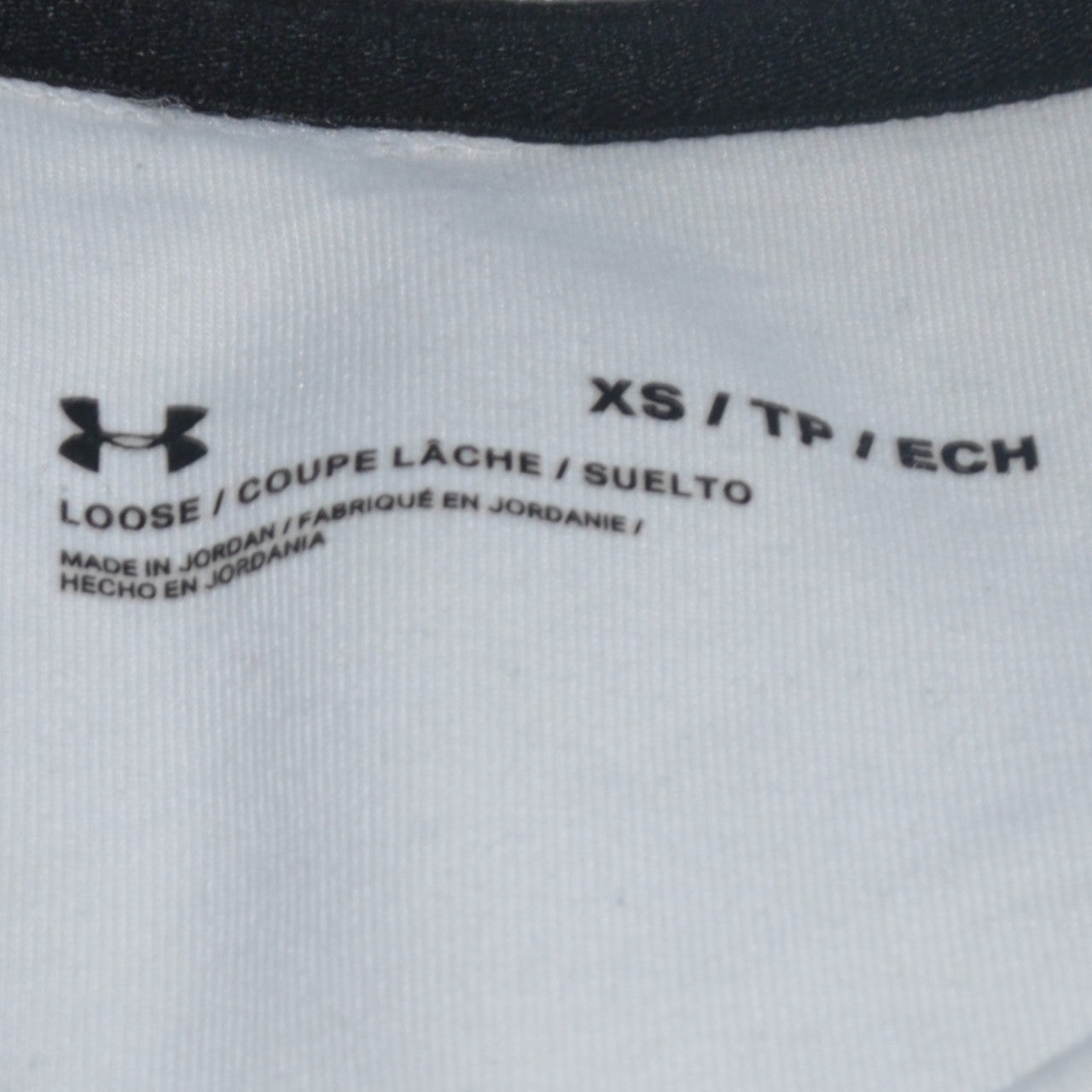 Under Armour Women White XS Pullover Sweatshirt Loose Fit Logo Crew