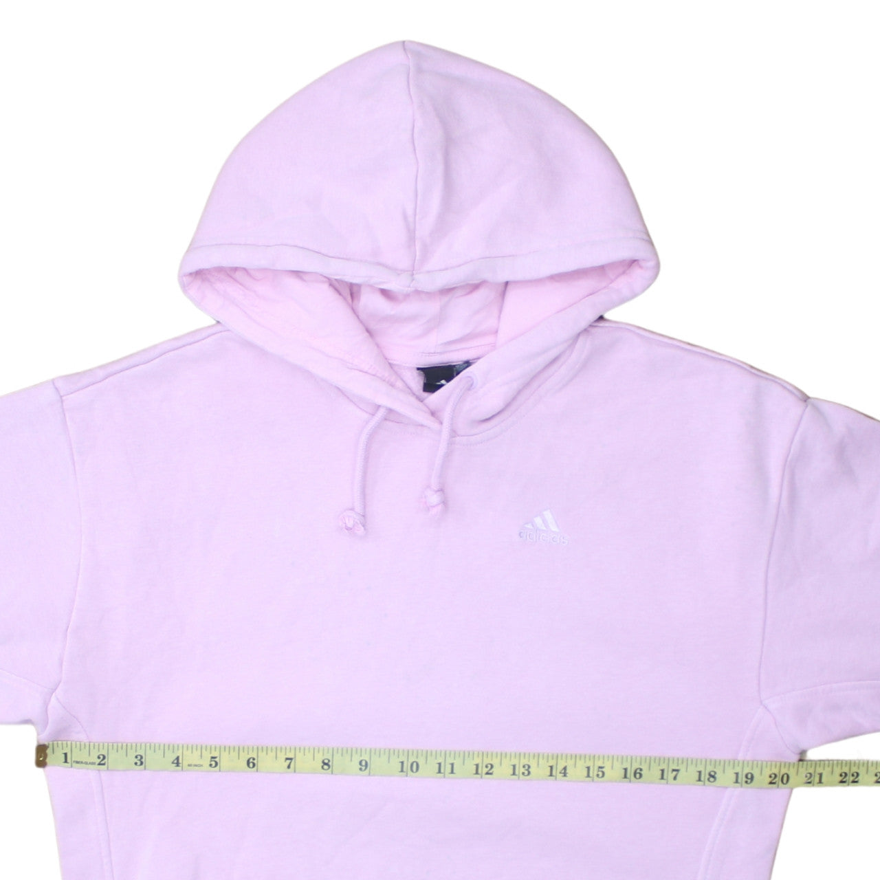 Adidas Women Pink Pullover Hoodie 2XS Cotton Blend Hooded Sweatshirt