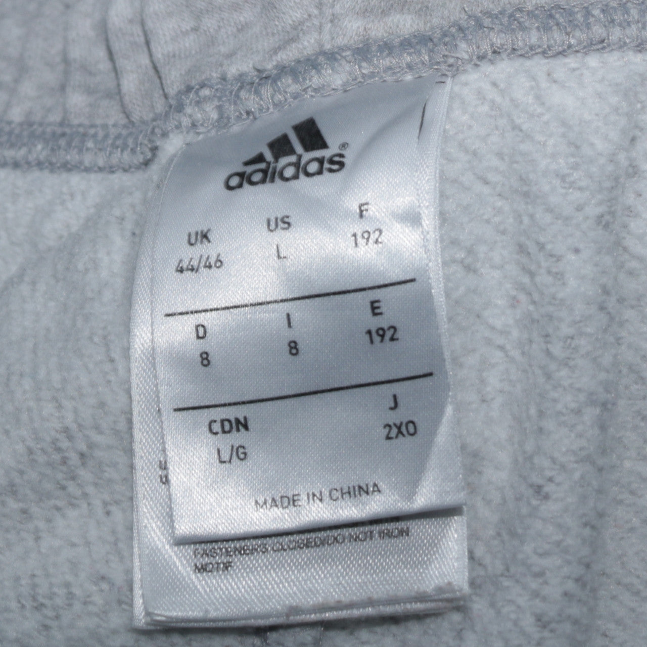 Adidas Womens Grey L Sweatpants Tapered Elastic Waist Casual Trousers