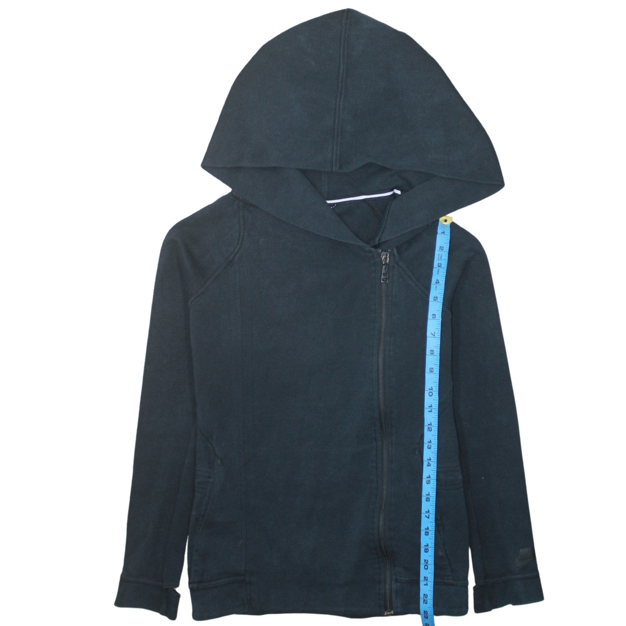 Nike Women's Black Full Zip Hoodie Size S Cotton Blend Casual