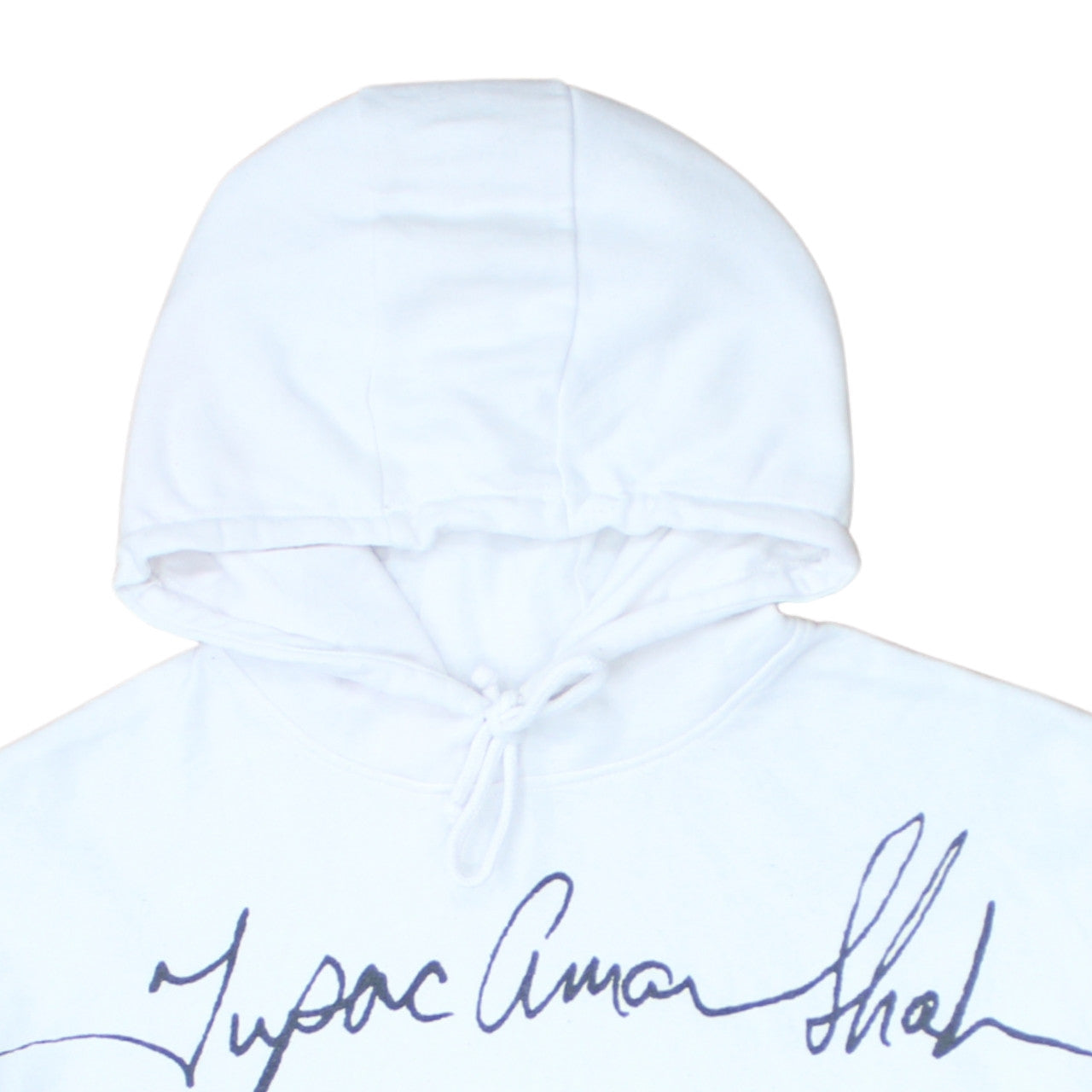 2Pac Women's White Graphic Pullover Hoodie Size S