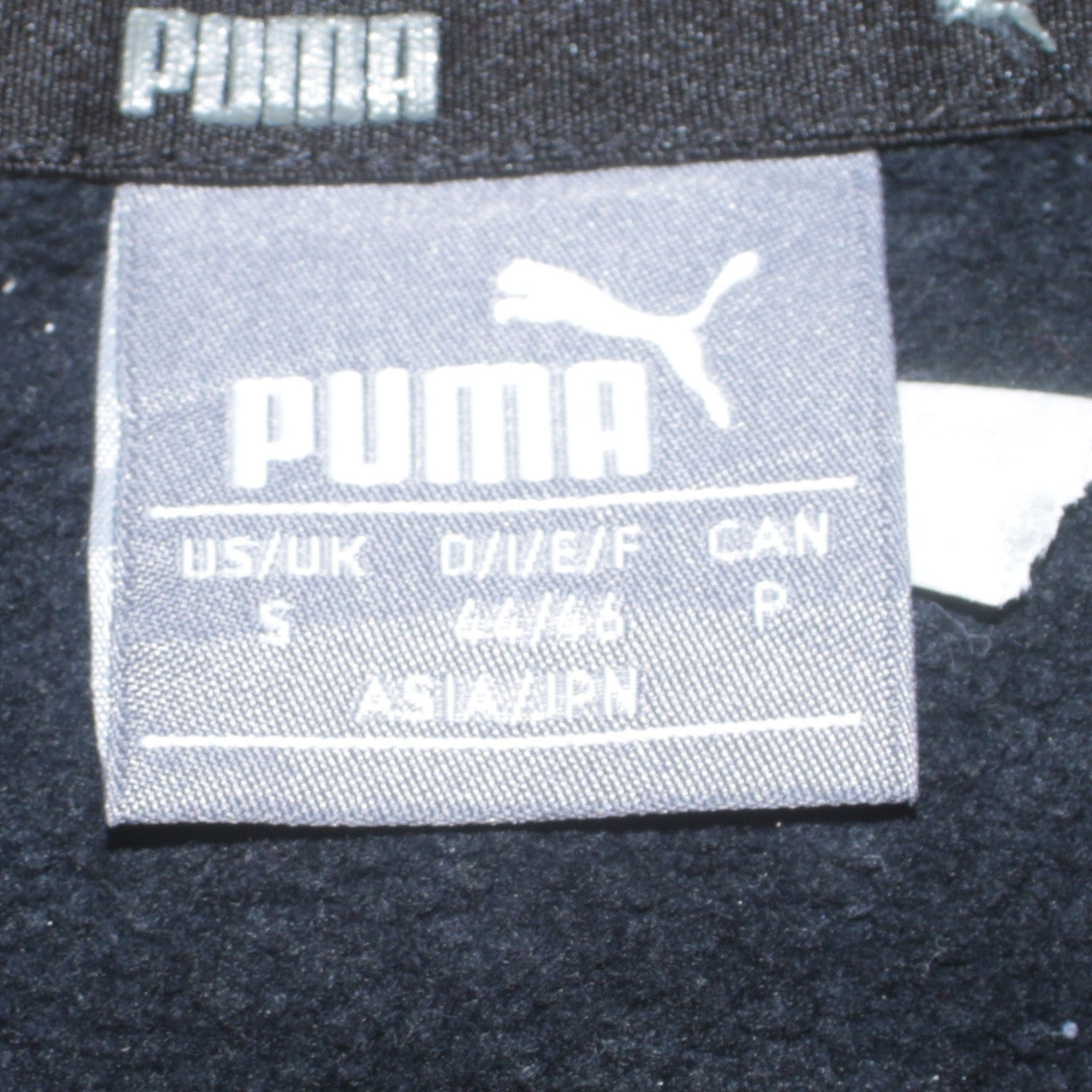 Puma Men's Black Small Crew Neck Pullover Sweatshirt