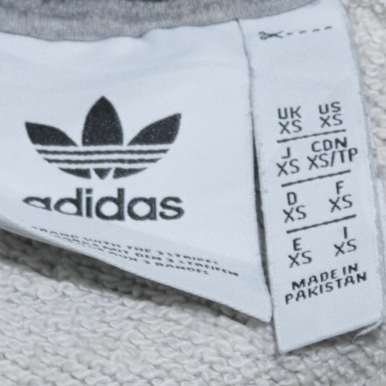 Adidas Men’s Grey Pullover Hoodie XS Regular Fit Fleece