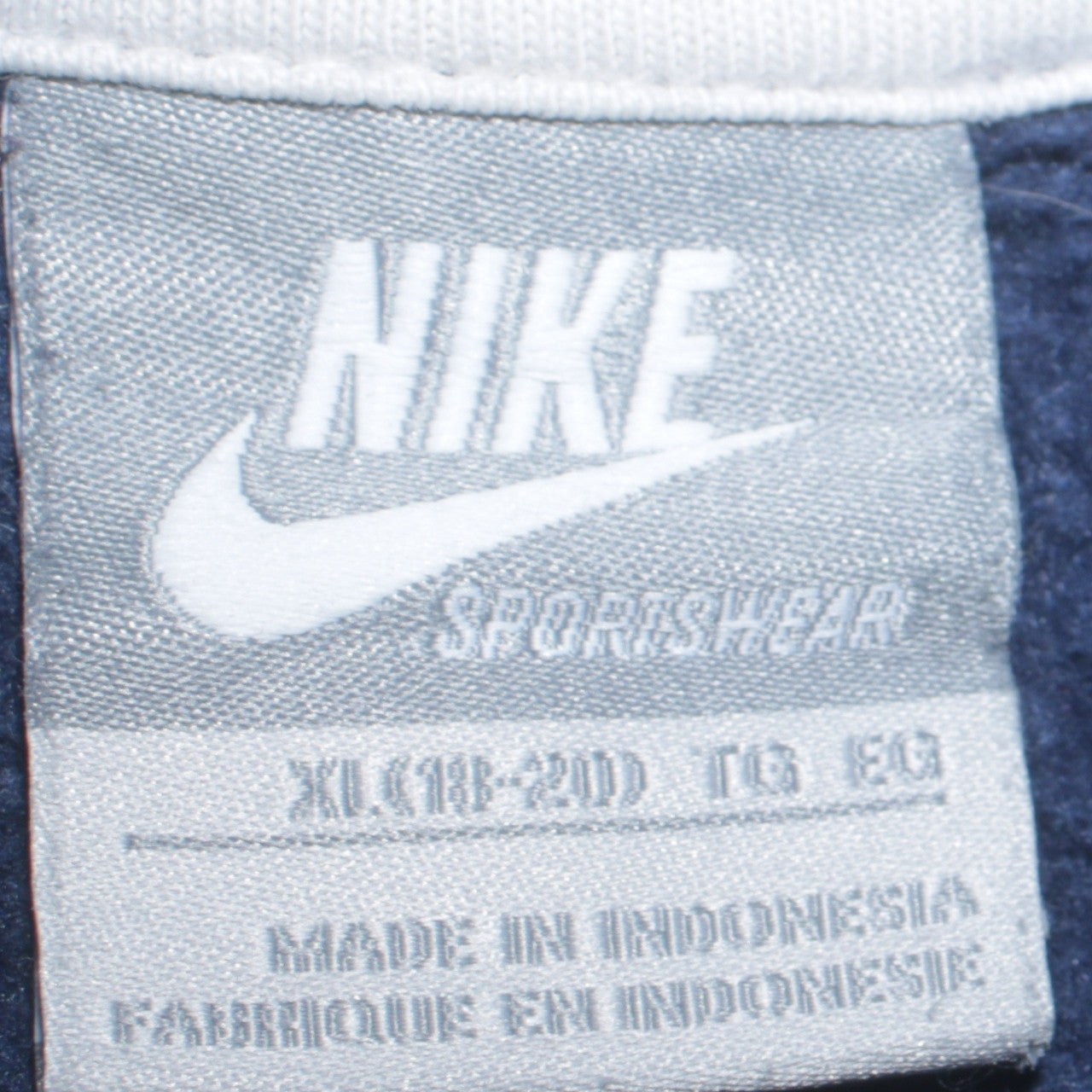 Nike Womens Navy Full Zip Hoodie XL Relaxed Fit Casual