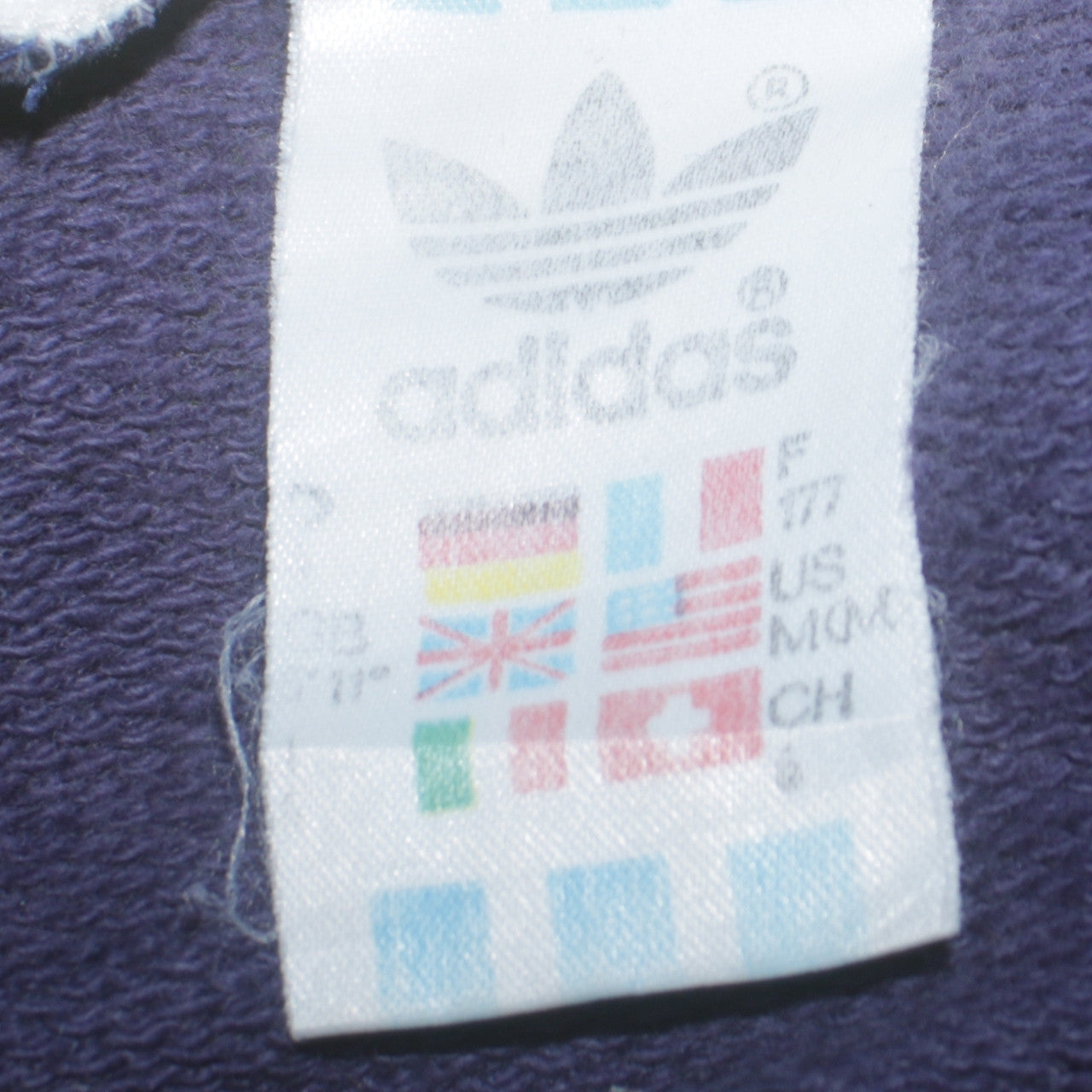 Adidas Women’s Blue Red Crew Neck Pullover Sweatshirt Size M