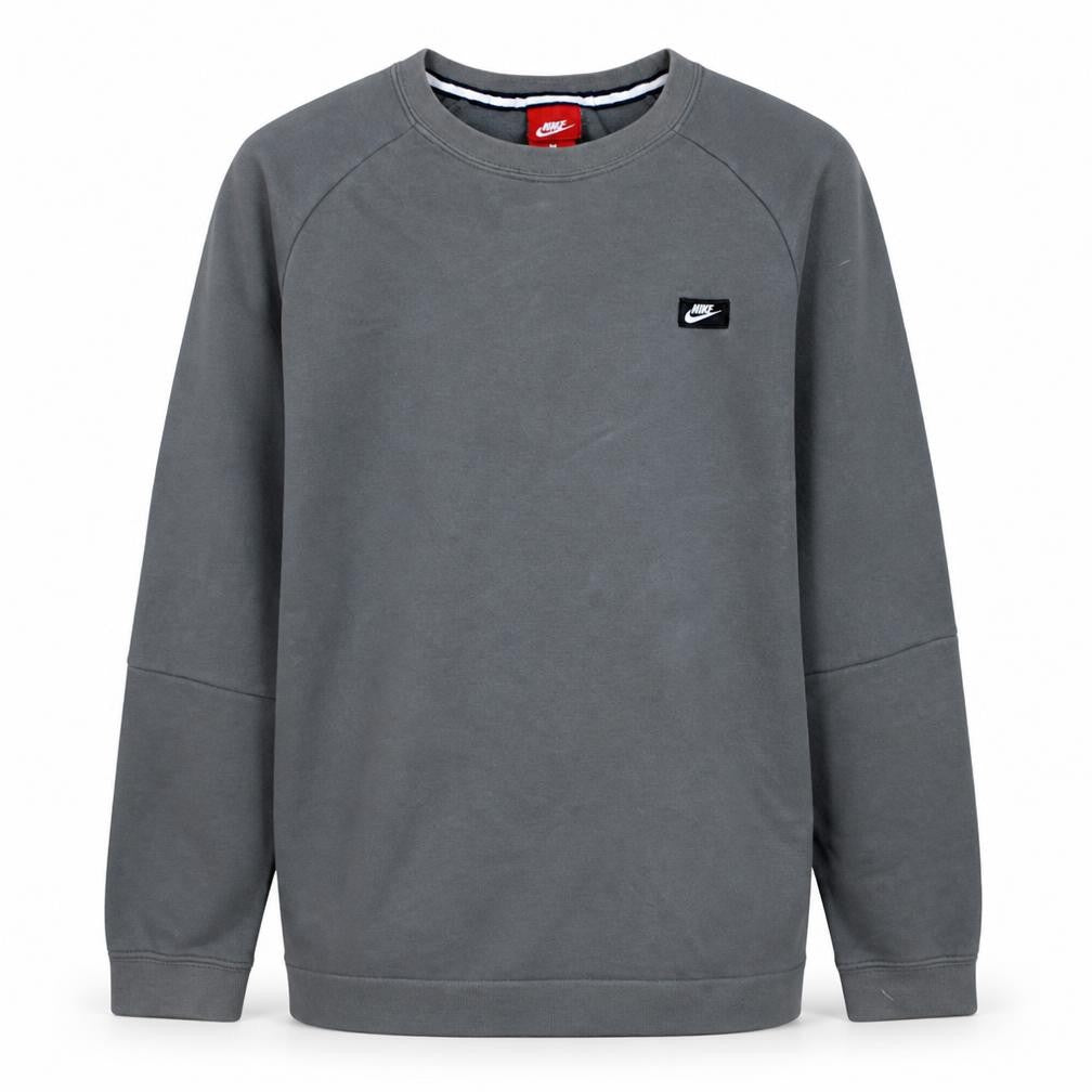 Nike Men's Grey Crew Neck Pullover Sweatshirt Size S