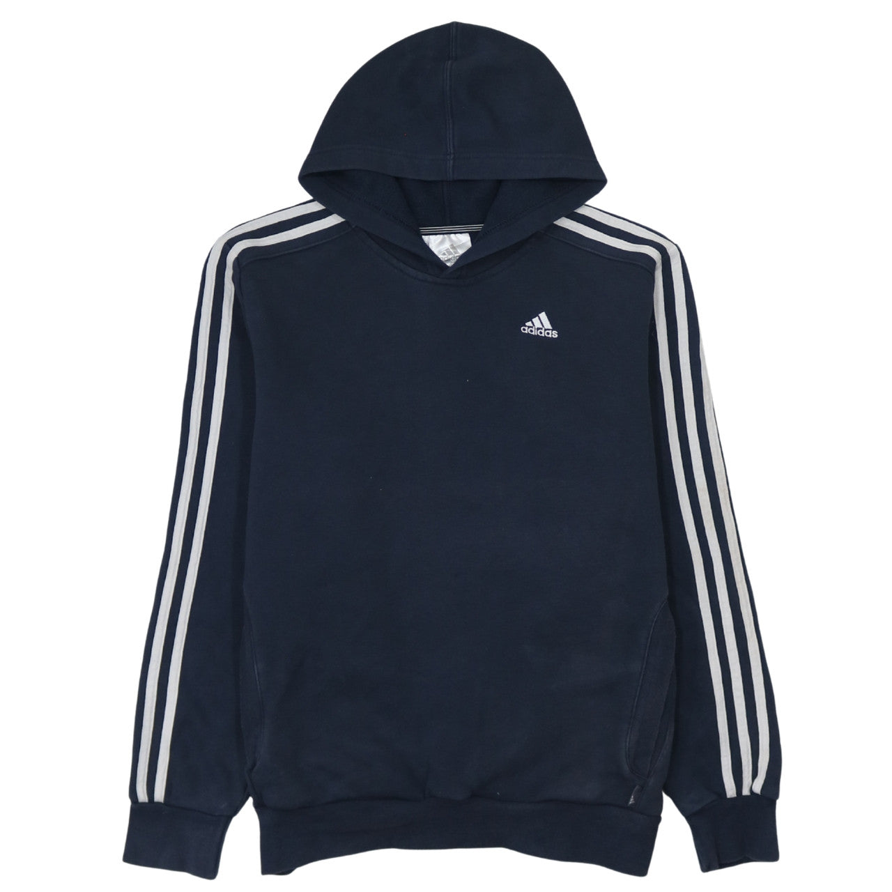 Adidas Men's Blue Pullover Hoodie L Sports Style Logo Sweatshirt