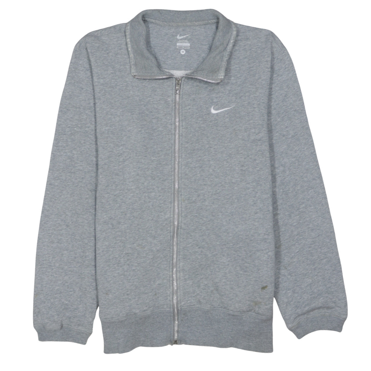 Nike Men's Grey Full Zip Sweatshirt Medium Classic Fit