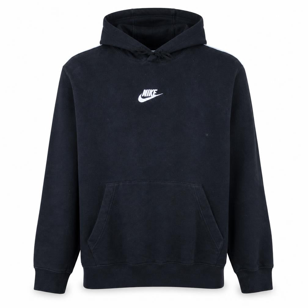 Nike Men's Black Pullover Hoodie L Logo Sports Fleece Sweatshirt