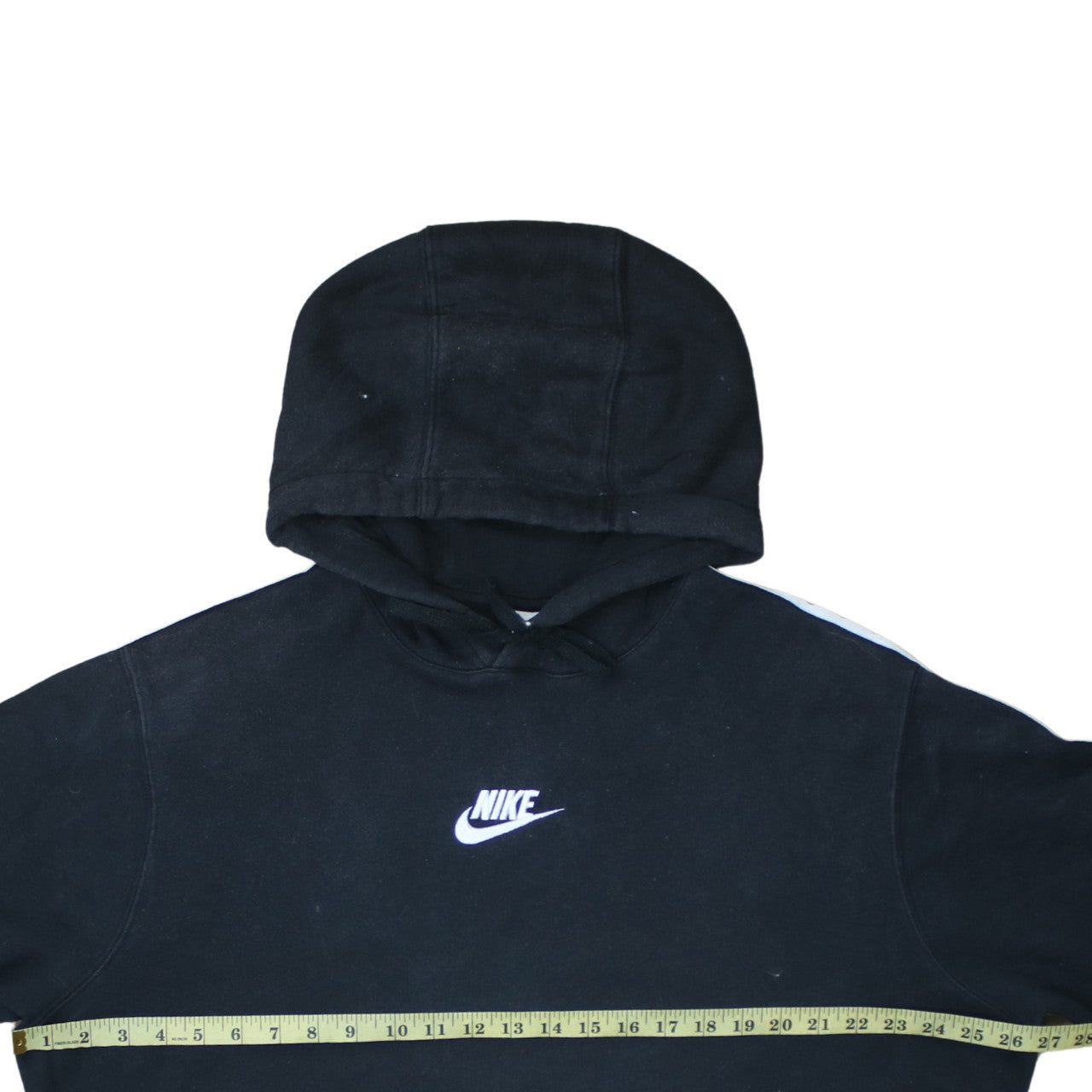 Nike Men's Black Pullover Hoodie L Logo Sports Fleece Sweatshirt