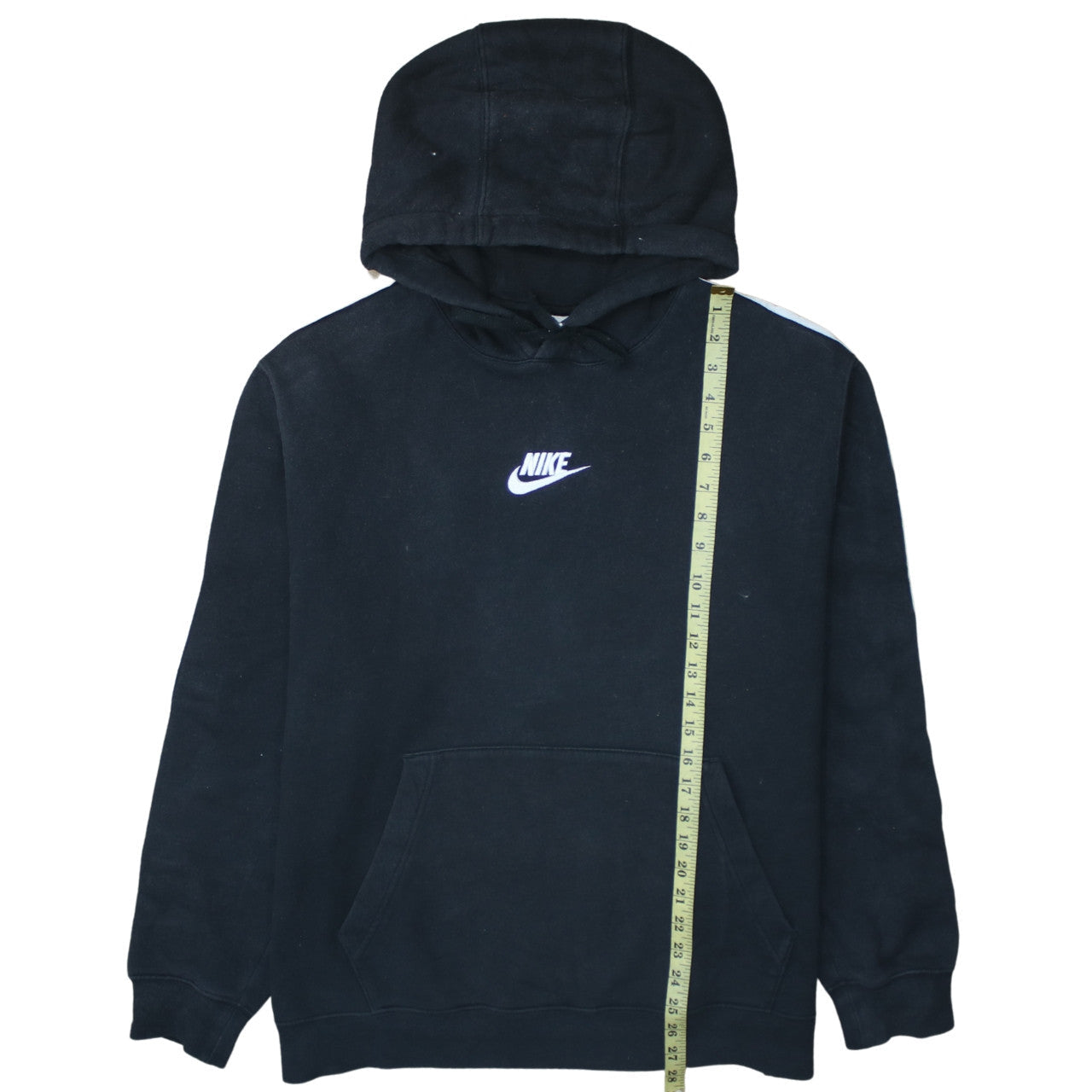 Nike Men's Black Pullover Hoodie L Logo Sports Fleece Sweatshirt