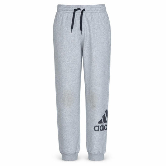 Adidas Boys Grey Jogger Sweatpants 11-12 Years Elastic Waist Activewear