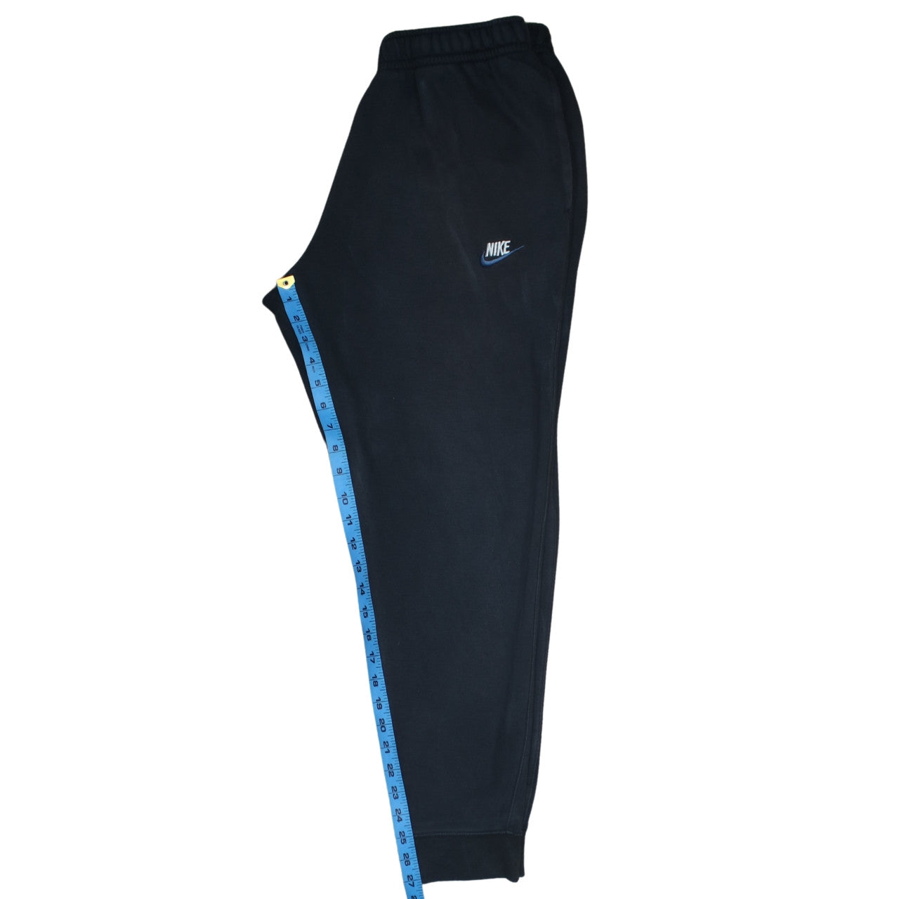 Nike Men's Black Fleece Sweatpants L Regular Fit Cuffed Joggers