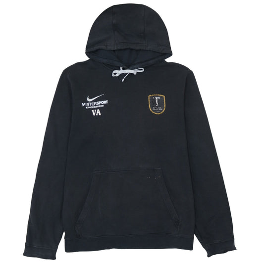 Nike Men's Black Pullover Hoodie Medium Embroidered Sportswear