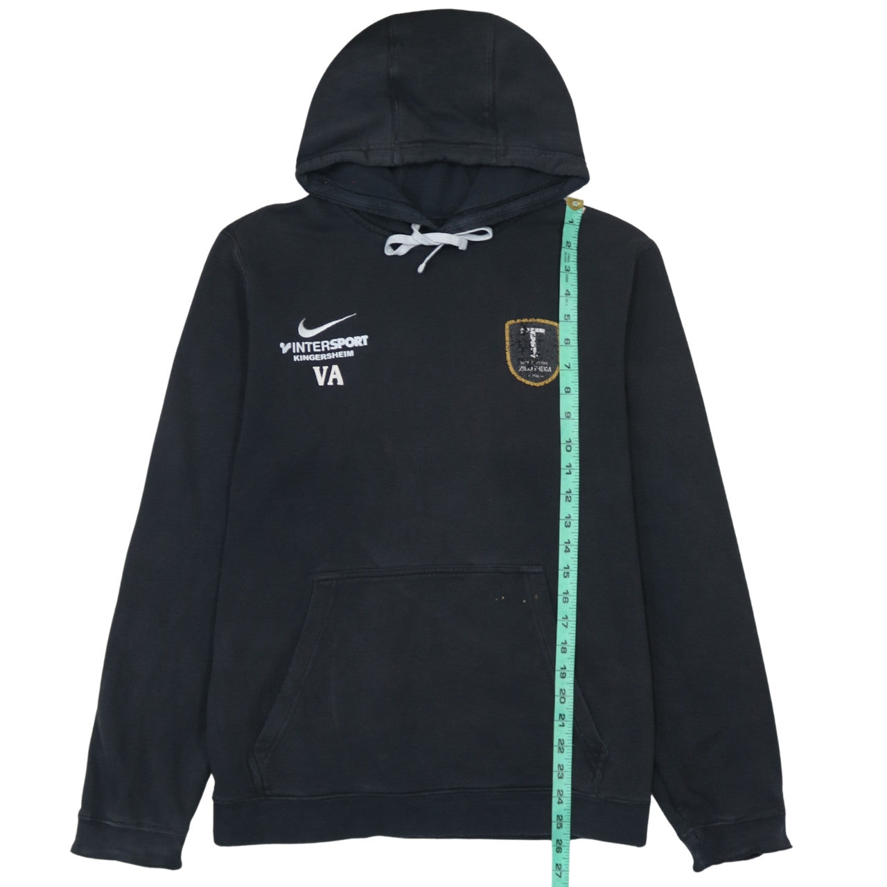 Nike Men's Black Pullover Hoodie Medium Embroidered Sportswear