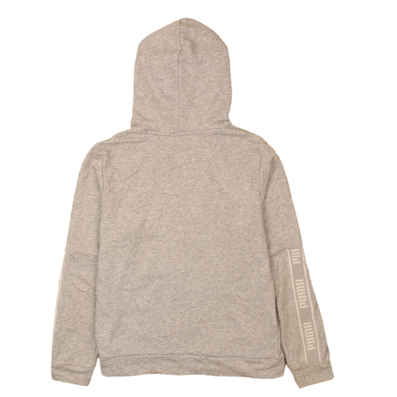 Puma Womens Grey Pullover Hoodie Medium Logo Sweatshirt