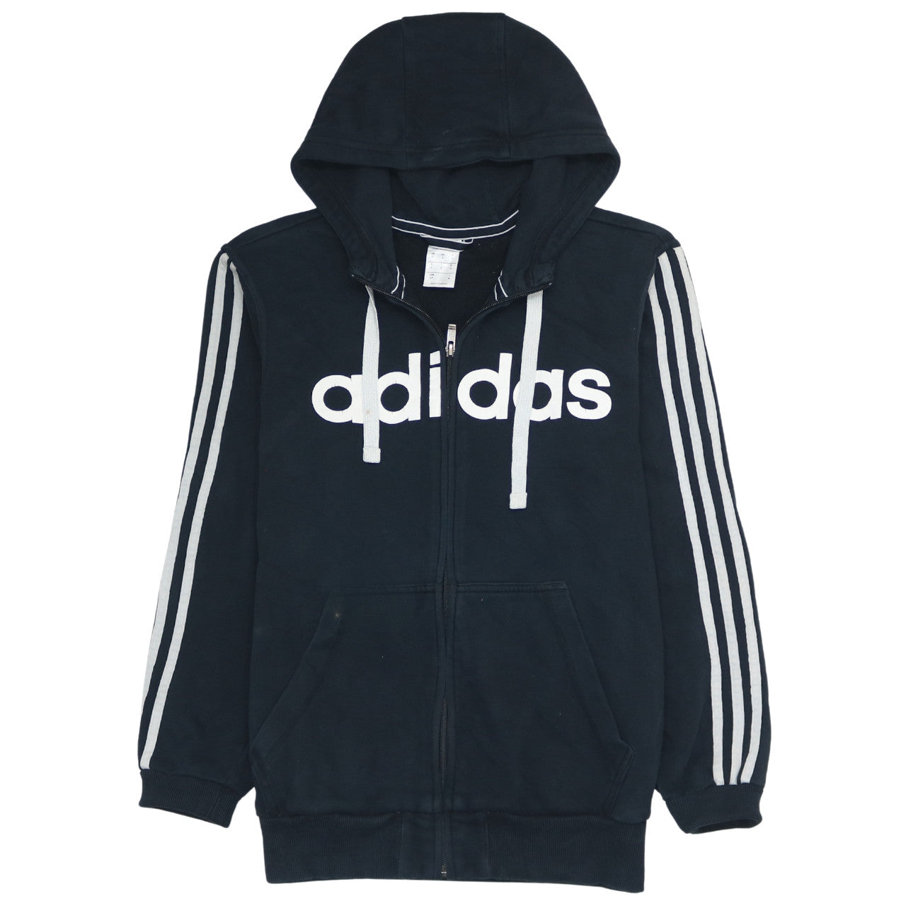 Adidas Men's Black Full Zip Hoodie Small Sports Fleece