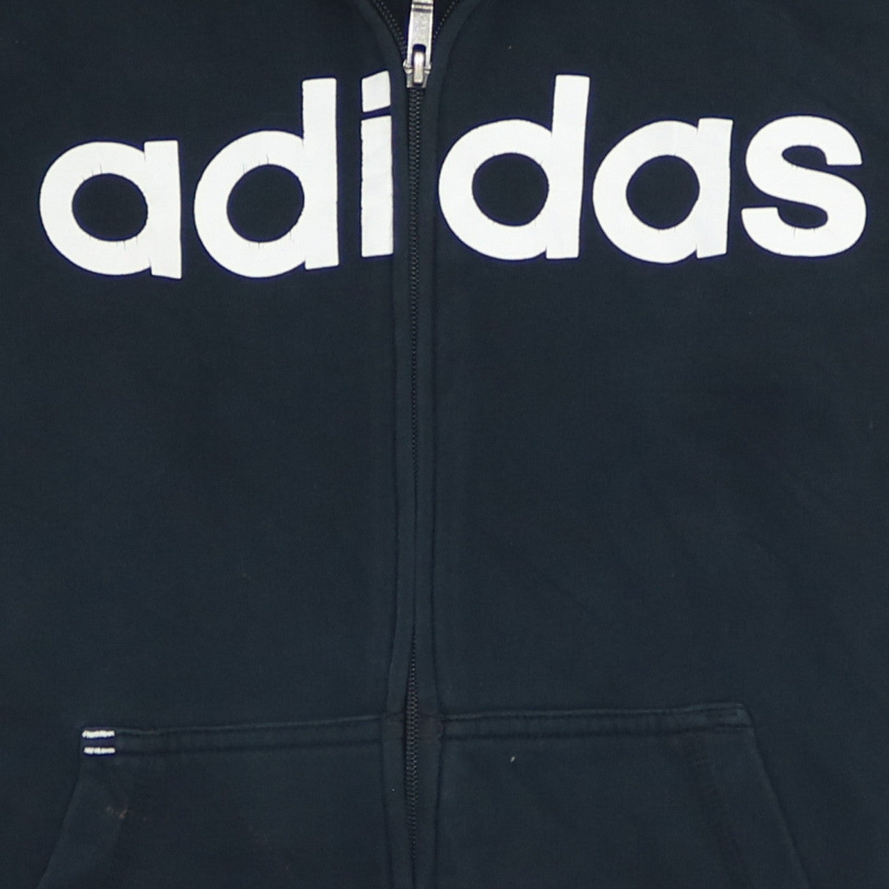 Adidas Men's Black Full Zip Hoodie Small Sports Fleece