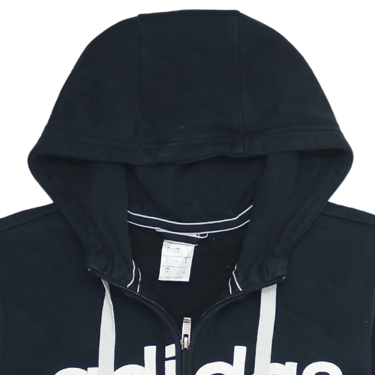 Adidas Men's Black Full Zip Hoodie Small Sports Fleece