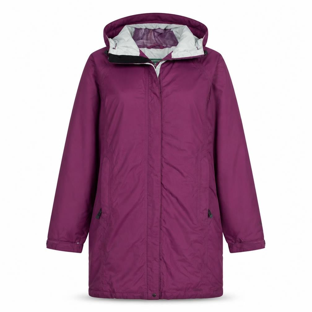 L.L. Bean Women's Purple Gore-Tex Long Waterproof Hooded Coat Size L
