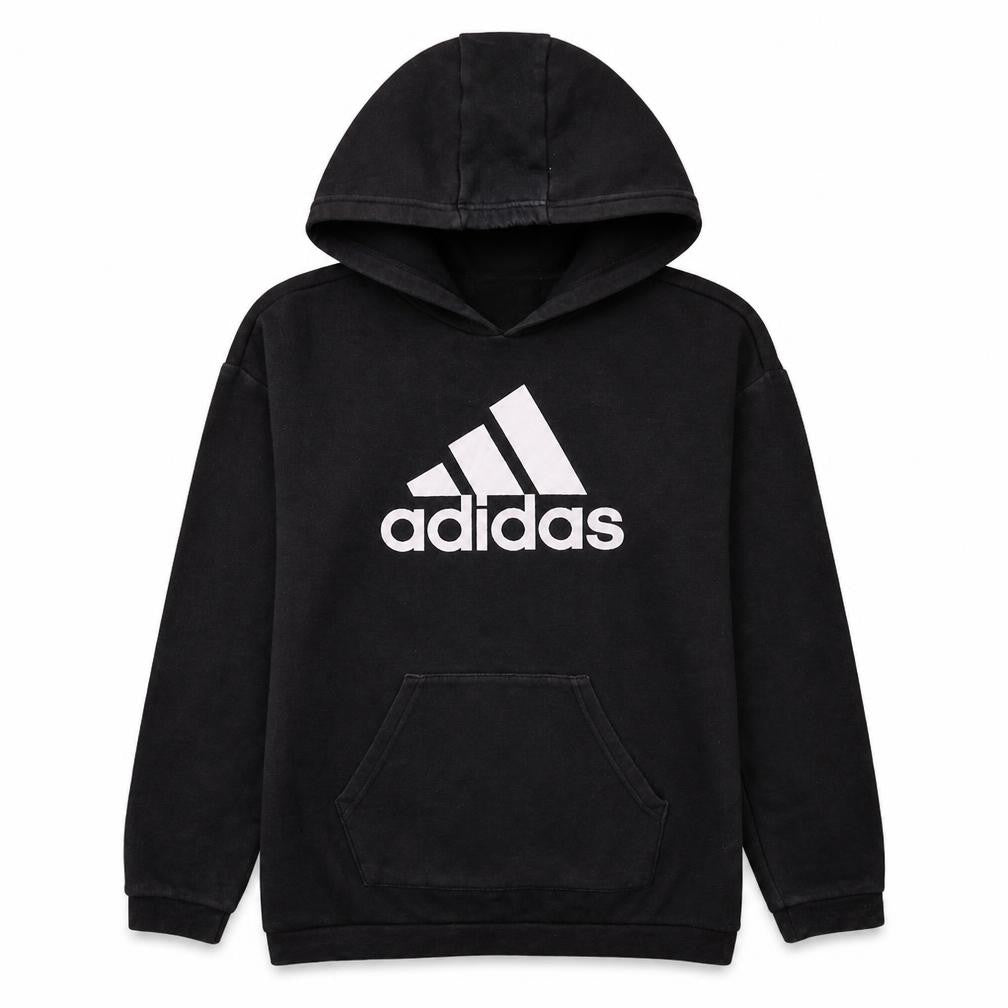 Adidas Womens Black Pullover Hoodie Small Hooded Sweatshirt Casual