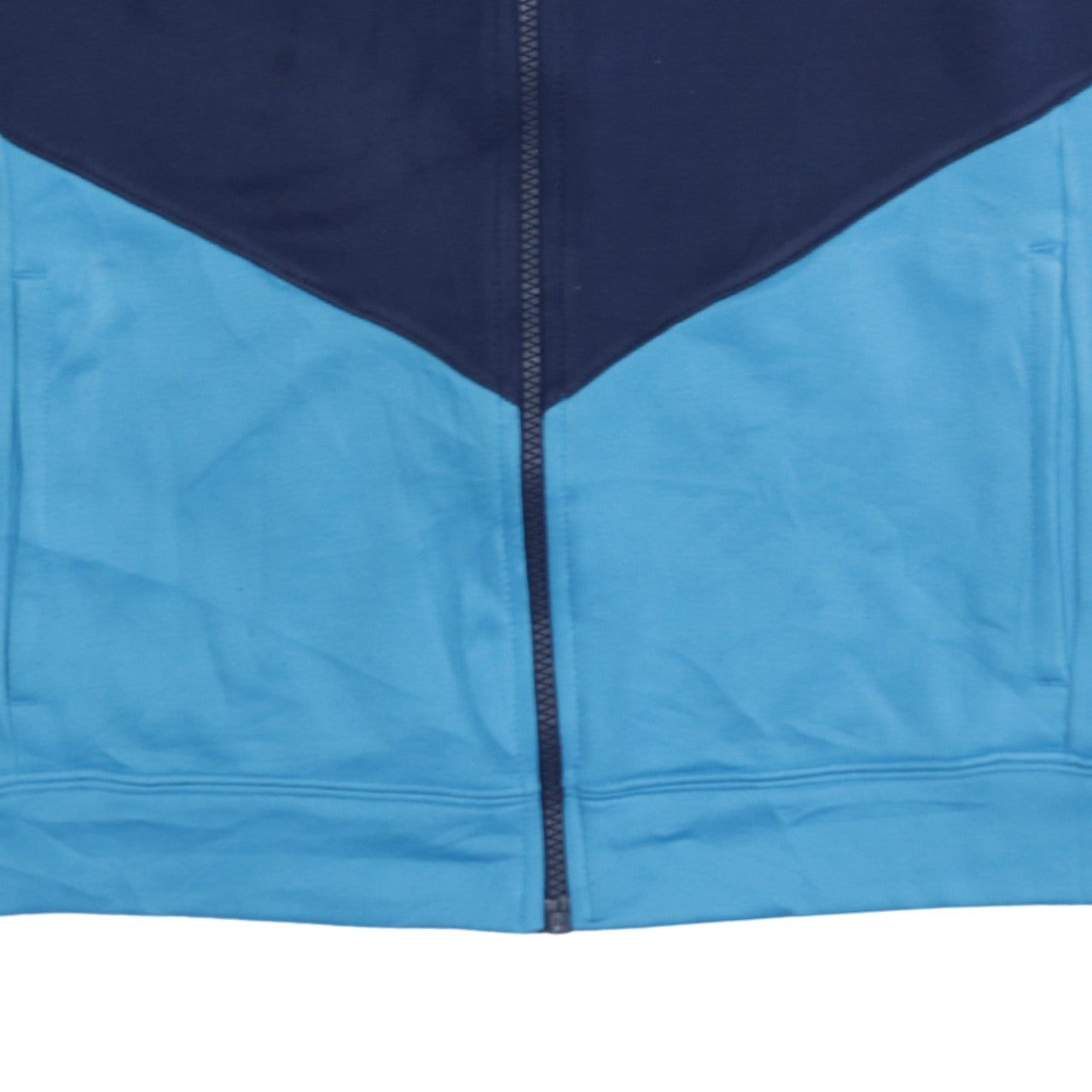 Nike Boys Blue Full Zip Colourblock Sweatshirt XL 158cm