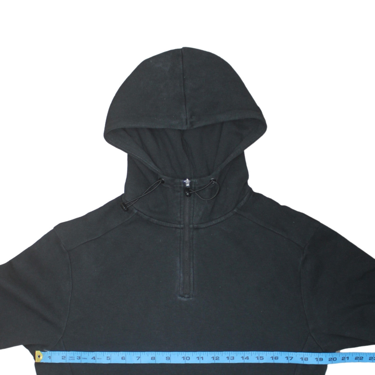 Puma Men's Black Small 1/4 Zip Pullover Hoodie Fleece Sweatshirt