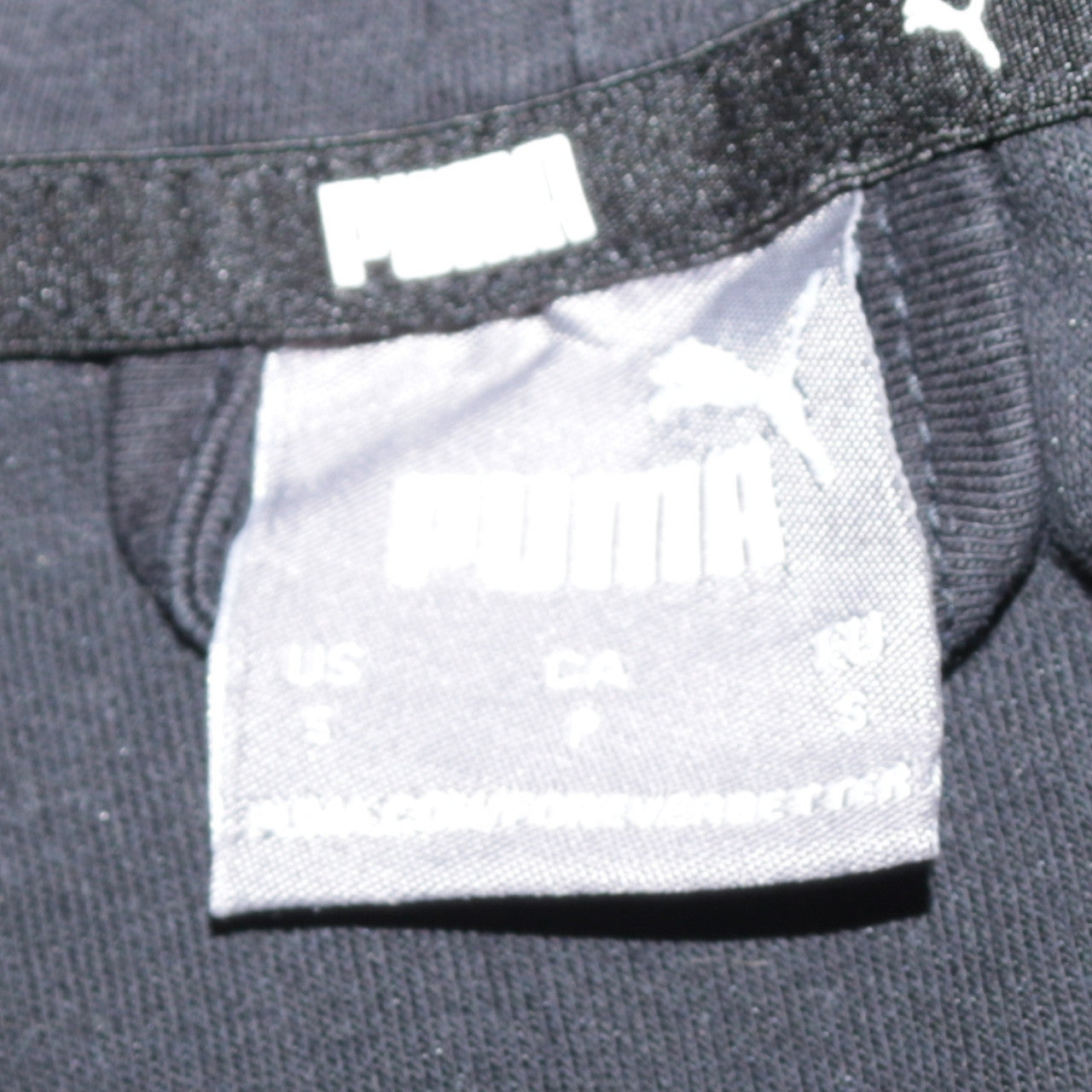 Puma Men's Black Small 1/4 Zip Pullover Hoodie Fleece Sweatshirt