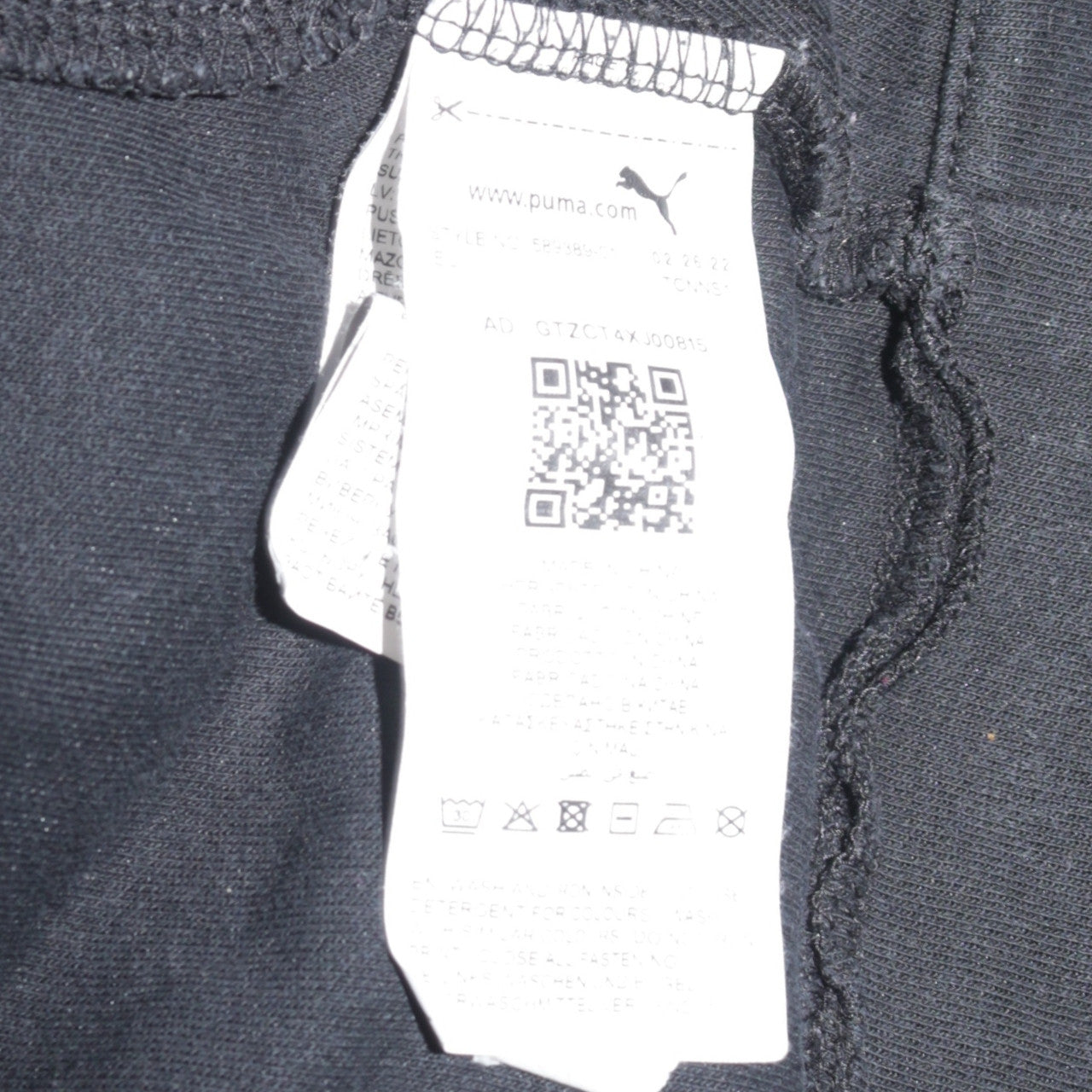 Puma Men's Black Small 1/4 Zip Pullover Hoodie Fleece Sweatshirt