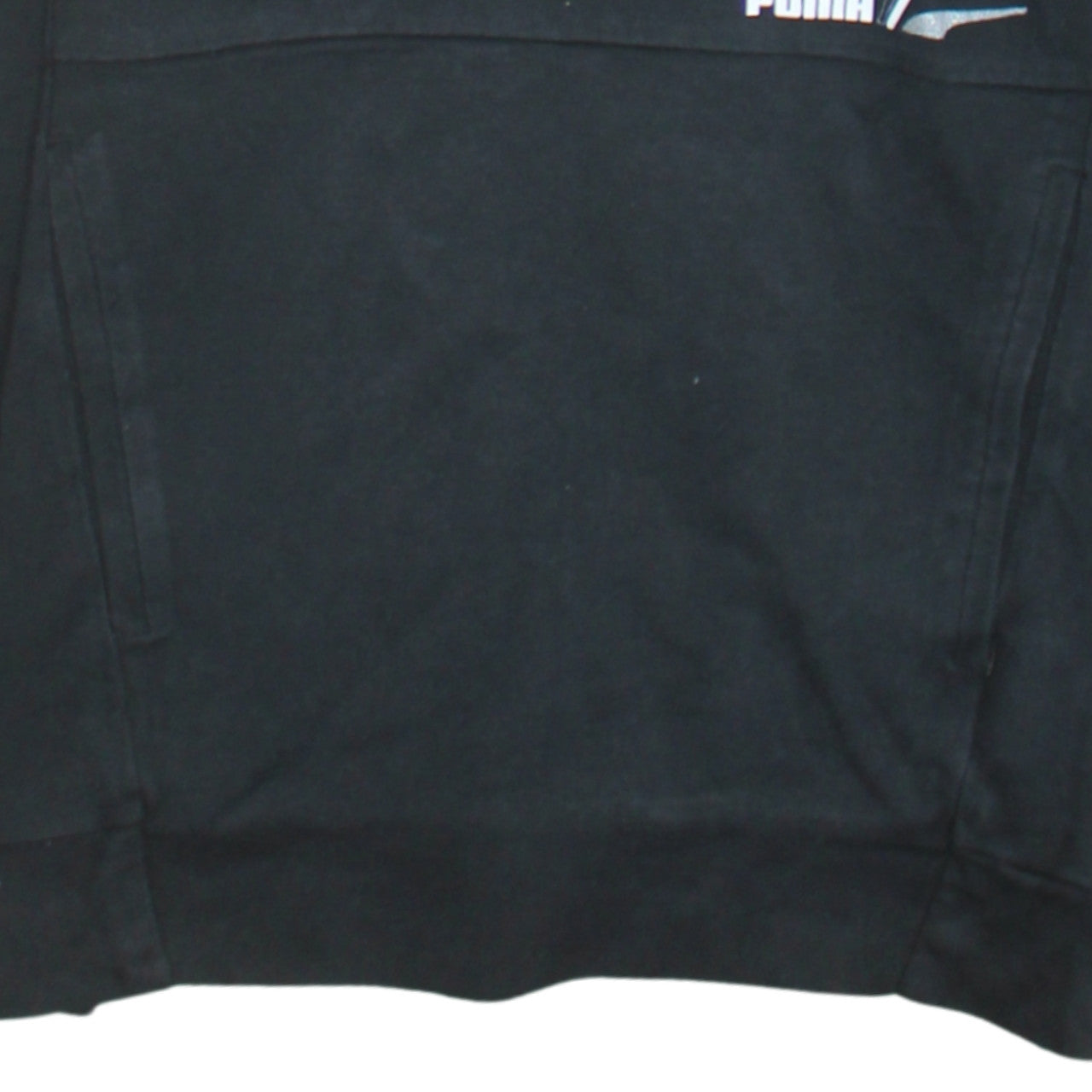 Puma Men's Black Small 1/4 Zip Pullover Hoodie Fleece Sweatshirt