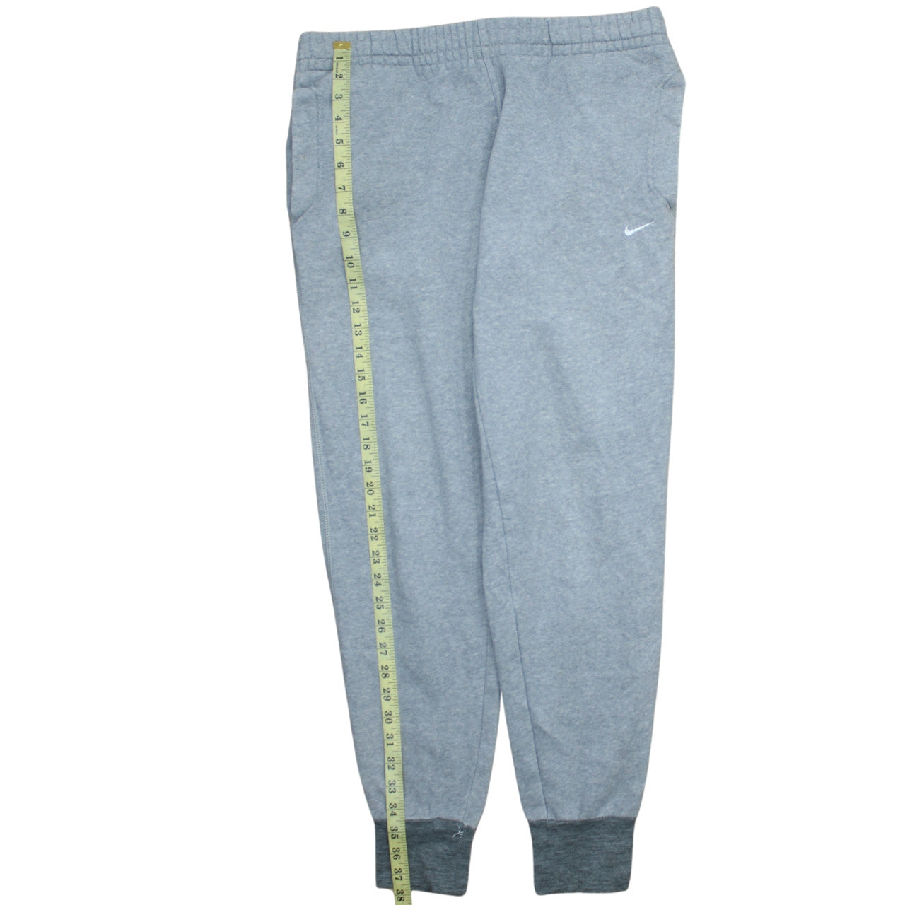 Nike Boys Grey Fleece Jogger Trousers L Elastic Waist Sweatpants
