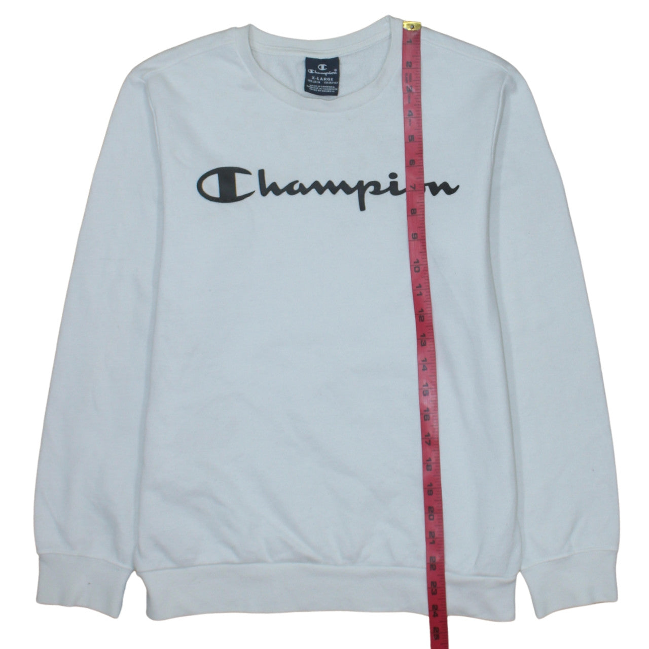 Champion Boys White Pullover Crew Neck Fleece Sweatshirt 13-14 Years