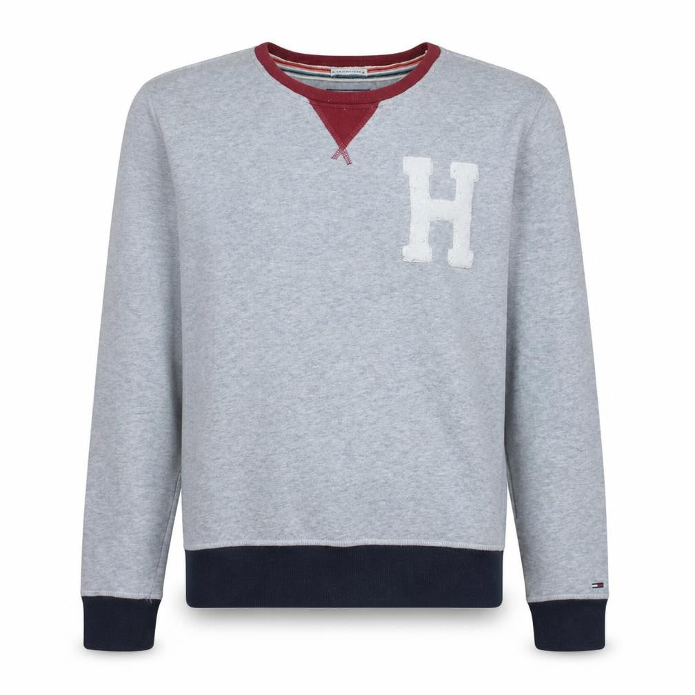 Tommy Hilfiger Men’s Grey Crew Neck Pullover Sweatshirt Size S