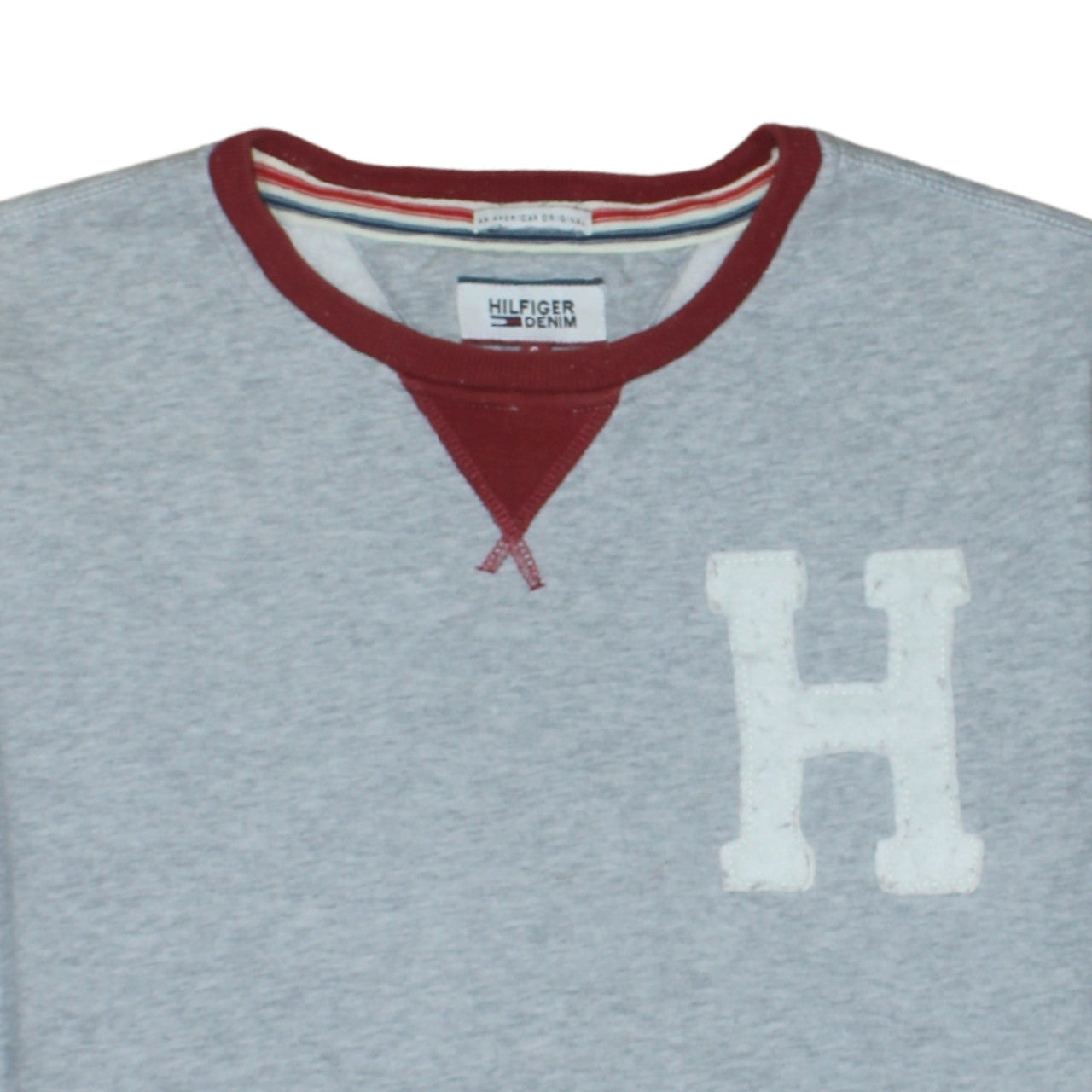 Tommy Hilfiger Men’s Grey Crew Neck Pullover Sweatshirt Size S