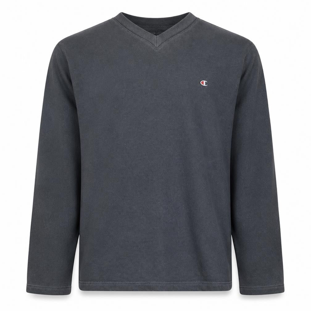 Champion Men's Black V-Neck Pullover Sweatshirt Size S