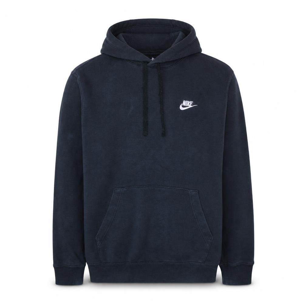 Nike Men's Black Pullover Hoodie Medium Fleece Logo Sportswear