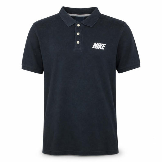 Nike Men's Black Cotton Short Sleeve Polo Shirt Size M