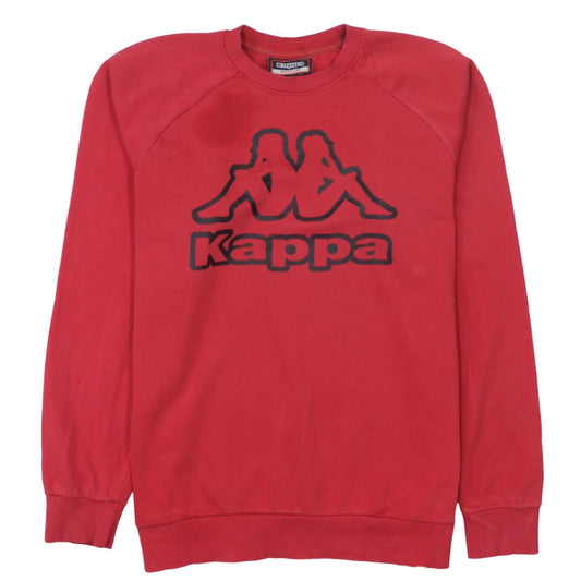 Kappa Men's Red Medium Logo Crew Neck Pullover Sweatshirt