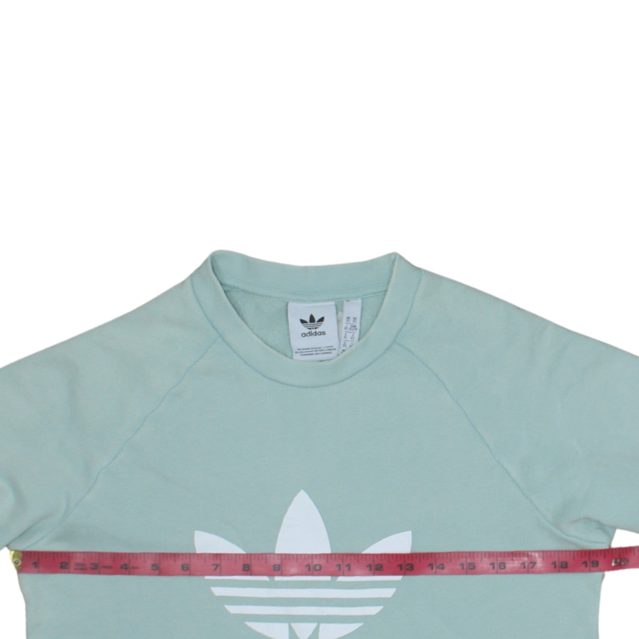 adidas Men's Green Trefoil Pullover Sweatshirt XS Regular Fit