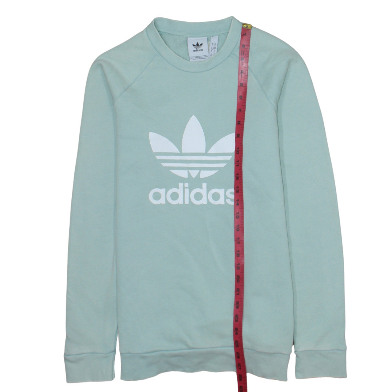 adidas Men's Green Trefoil Pullover Sweatshirt XS Regular Fit